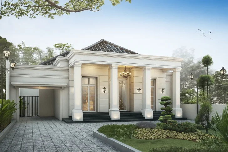 Desain Rumah Klasik Modern