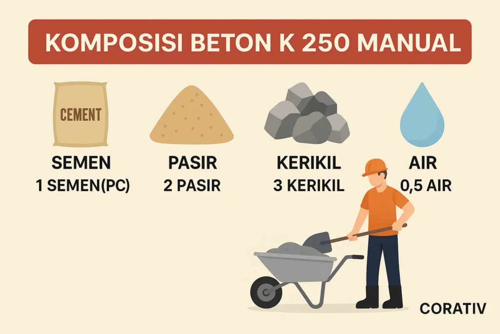Campuran Beton K 250 Manual