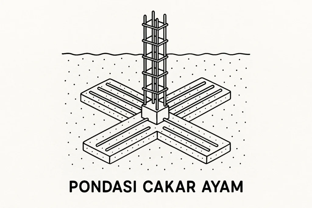 Cara membuat pondasi beton cakar ayam