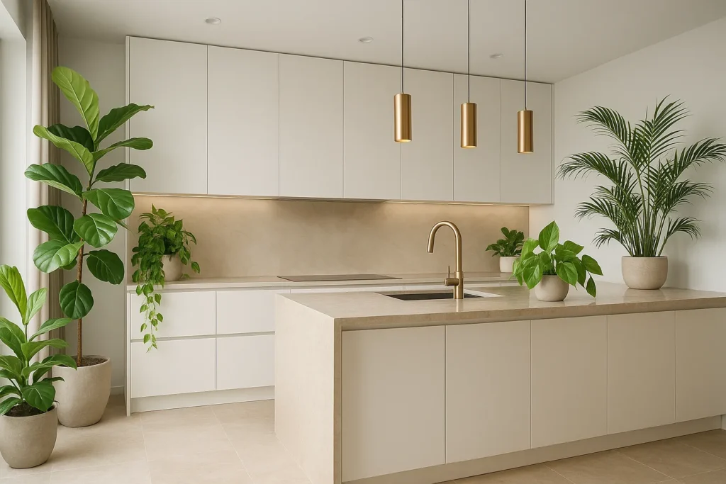 Desain Dapur Meja Island