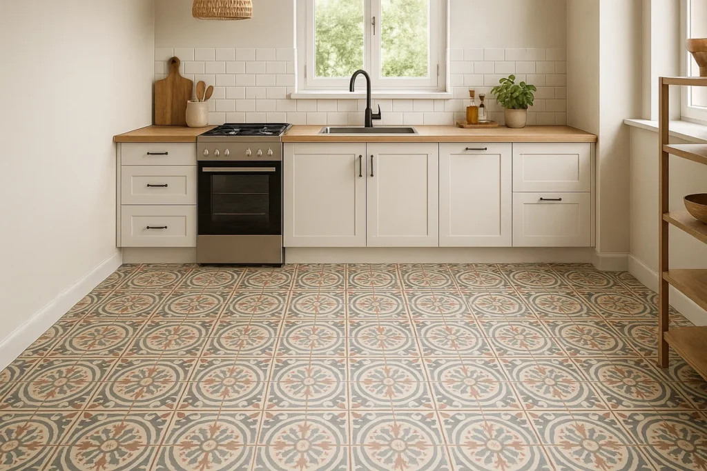 Dapur Modern Lantai Vintage