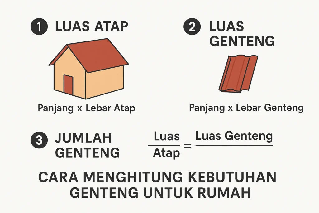 cara menghitung kebutuhan genteng rumah