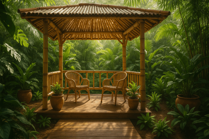 gazebo bambu