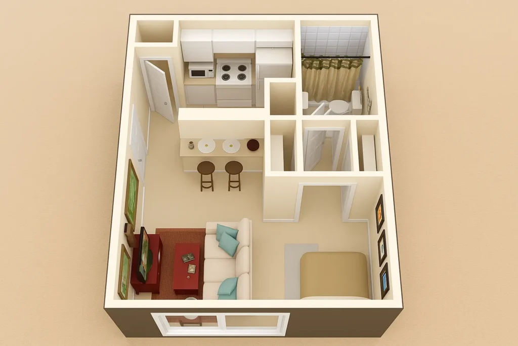 Desain rumah dengan mini bar