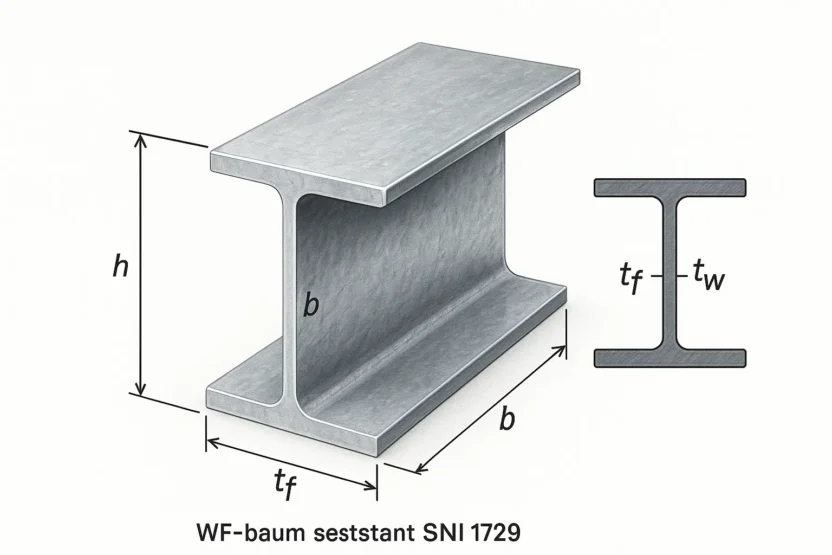 daftar tabel baja wf standar SNI