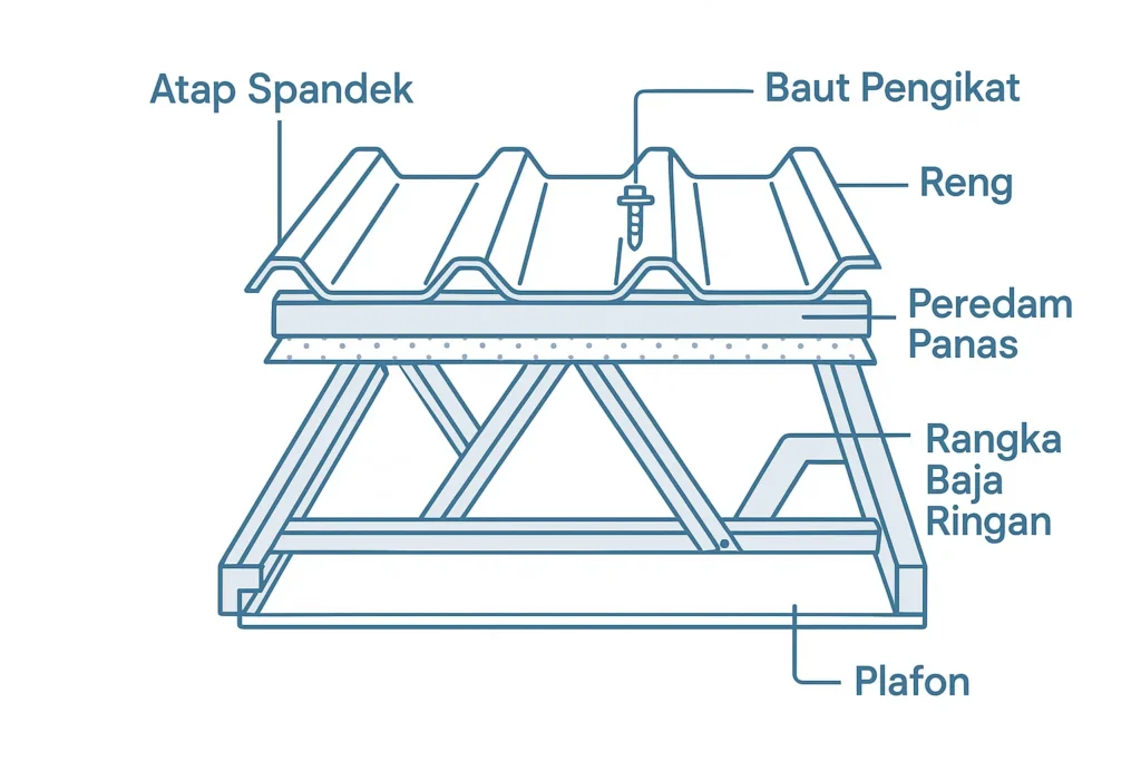 jenis jenis atap spandek