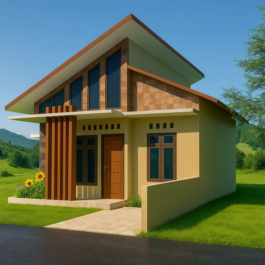 Desain rumah 8x8.5