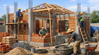 Biaya Buat Rumah Ukuran 5×7 (RAB Material & Upah)