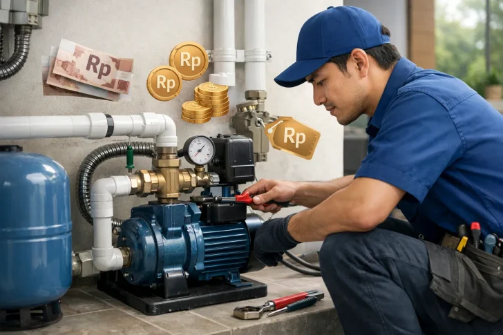 biaya service memperbaiki pompa air