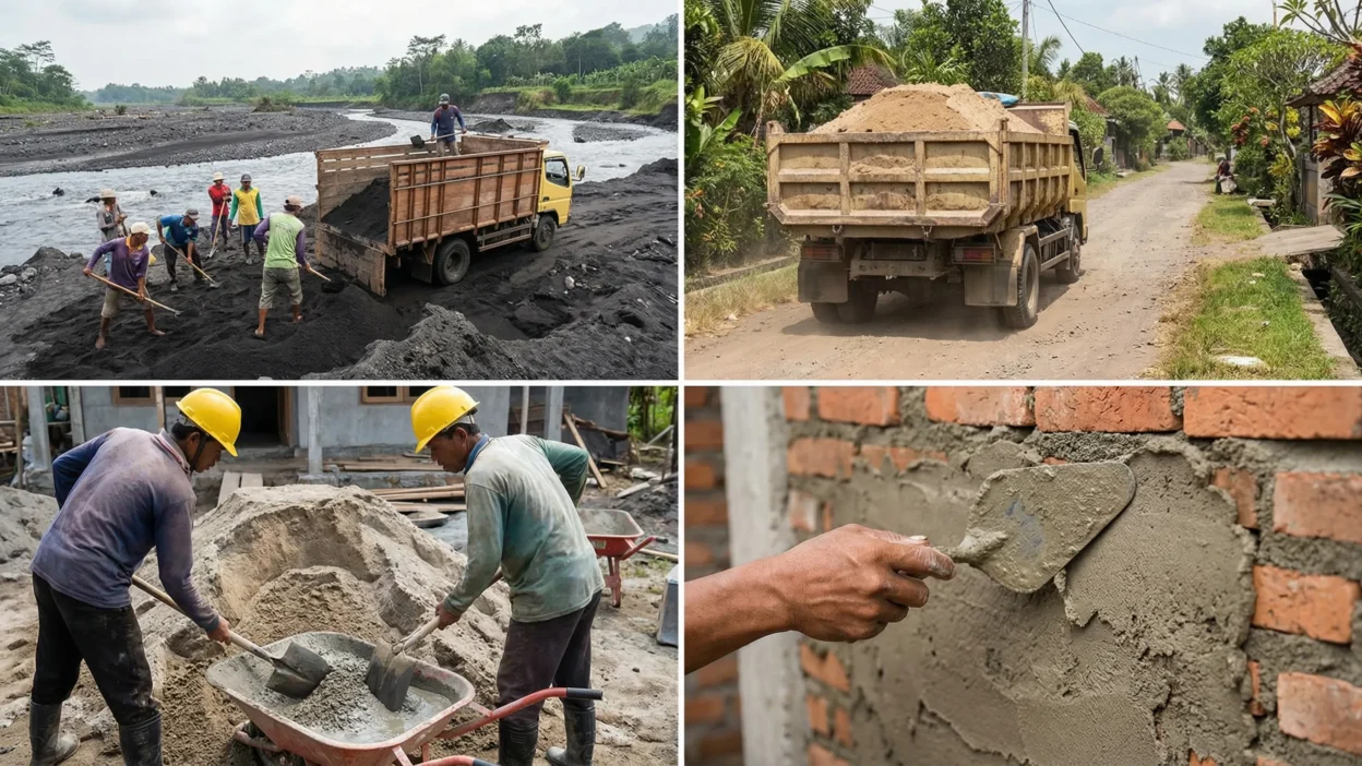 Cara Menghitung Kebutuhan Pasir untuk Plester Lantai