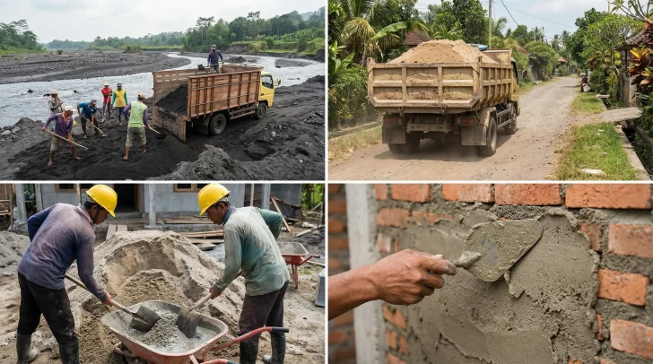 Cara Menghitung Kebutuhan Pasir untuk Plester Lantai