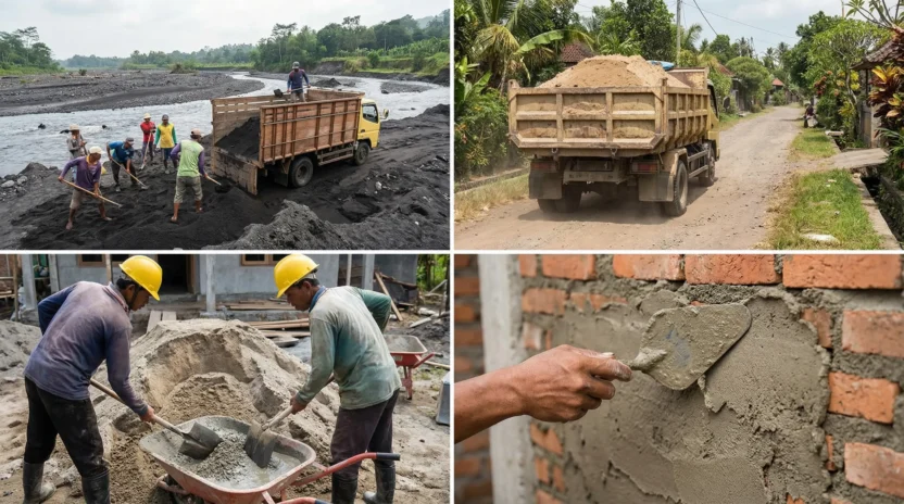 Cara Menghitung Kebutuhan Pasir untuk Plester Lantai