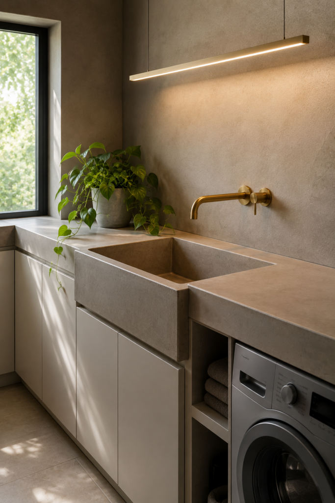 Modern Minimalist Concrete Basin