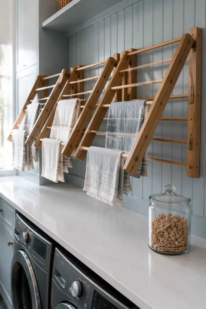 Integrated Pull-Down Drying Racks