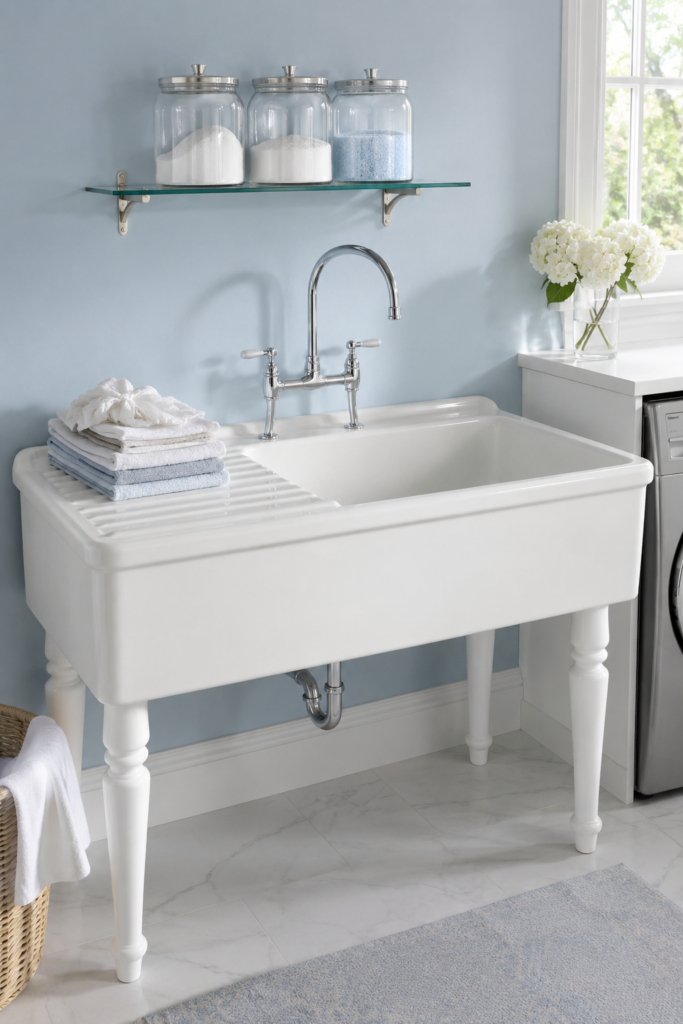 Classic Ceramic Drainboard Sink