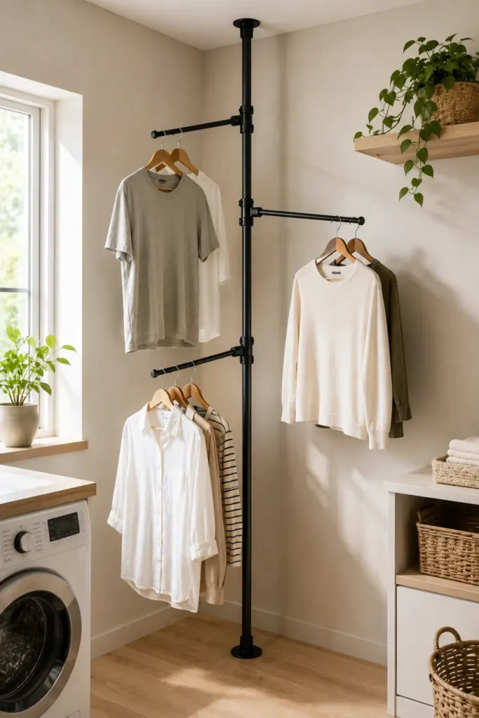 Floor-to-Ceiling Tension Pole Rack