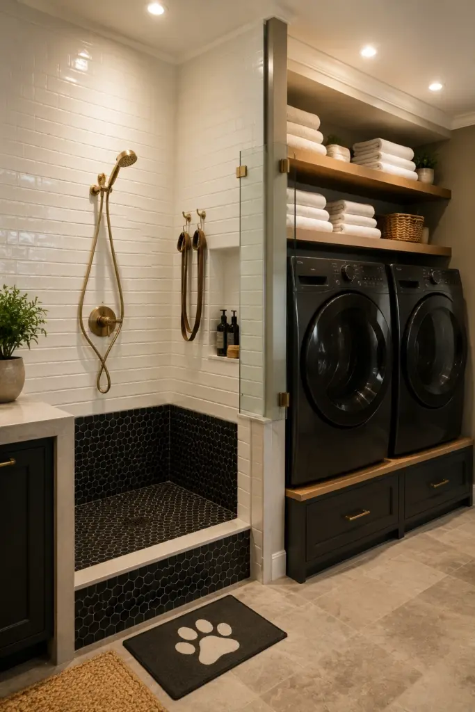 Built-in Pet Washing Station
