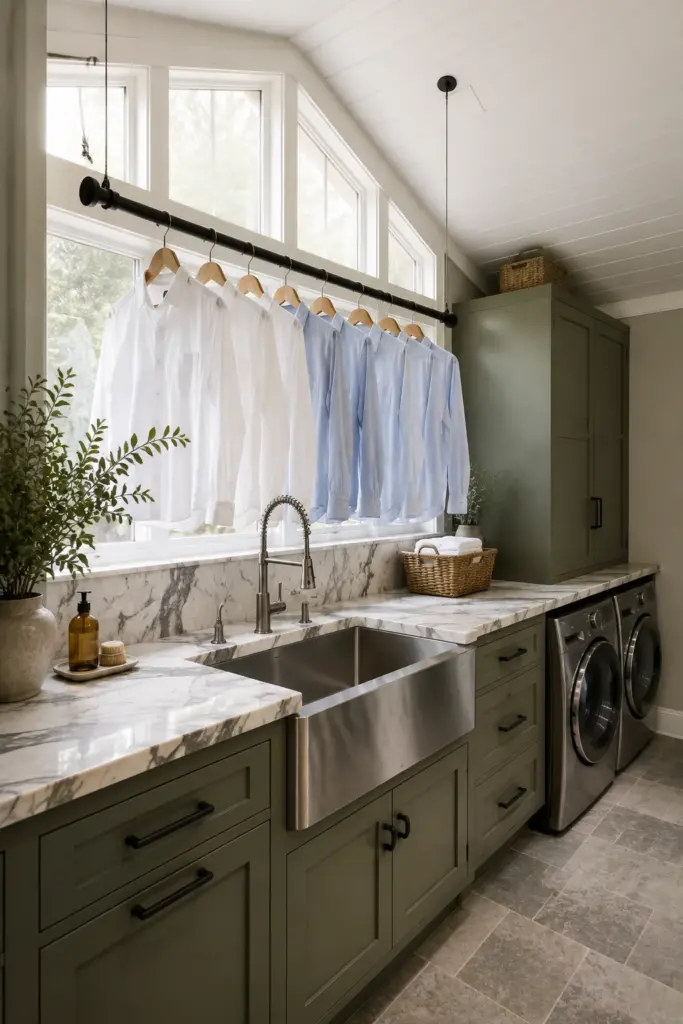 Ceiling-Mounted Hanging Rods