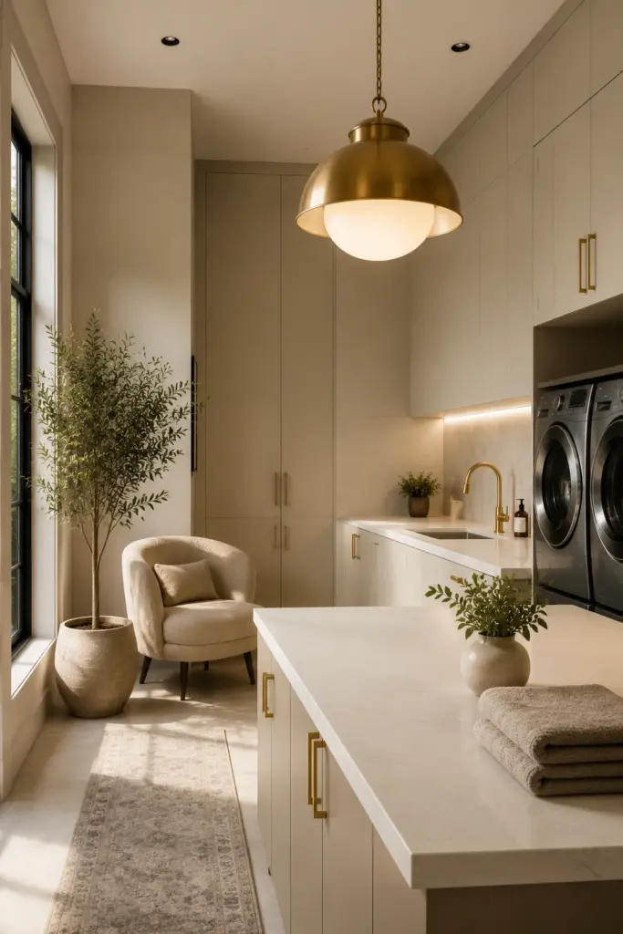 Minimalist Cream and Gold