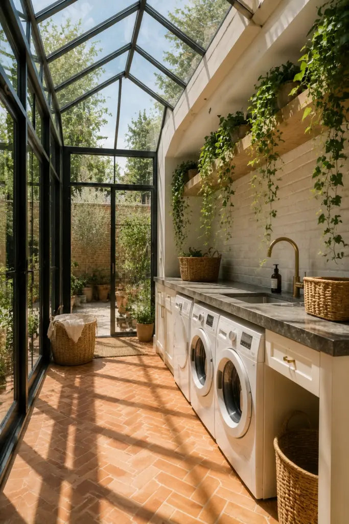Sunlit Atrium Utility Room