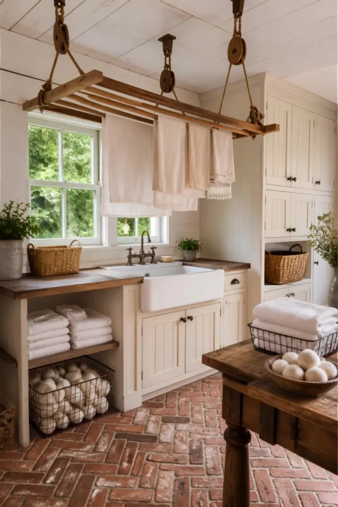 Lay Rustic Brick Floors for Texture