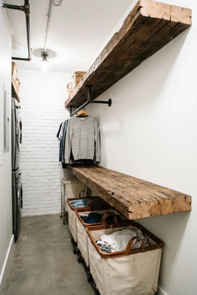 Chunky Floating Wood Folding Shelf