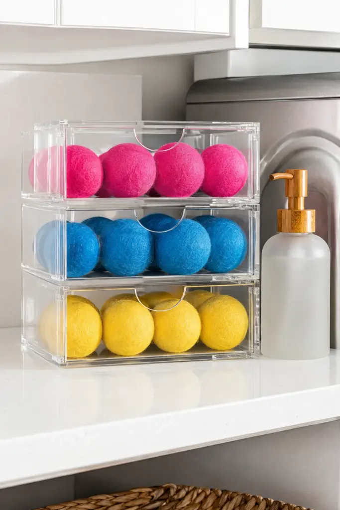 Playful Acrylic Storage Bins