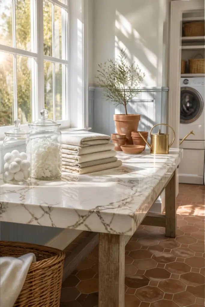 Marble Slab Multi-Use Table