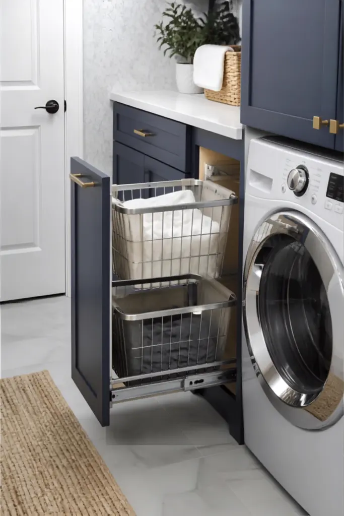 Slim Pull-Out Hamper Drawer