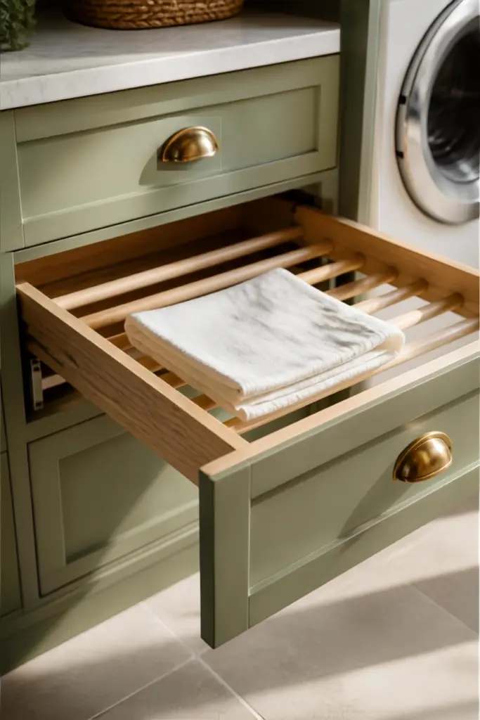  Built-In Pull-Out Drying Rack
