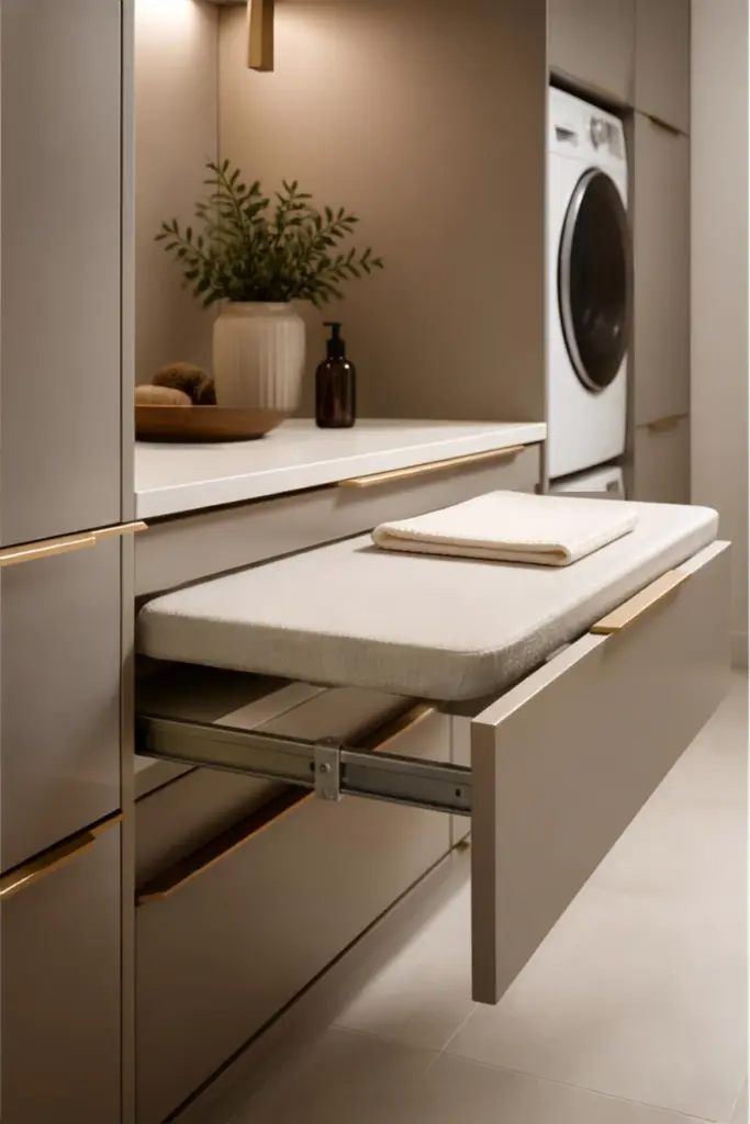 Pull-Out Ironing and Folding Drawer