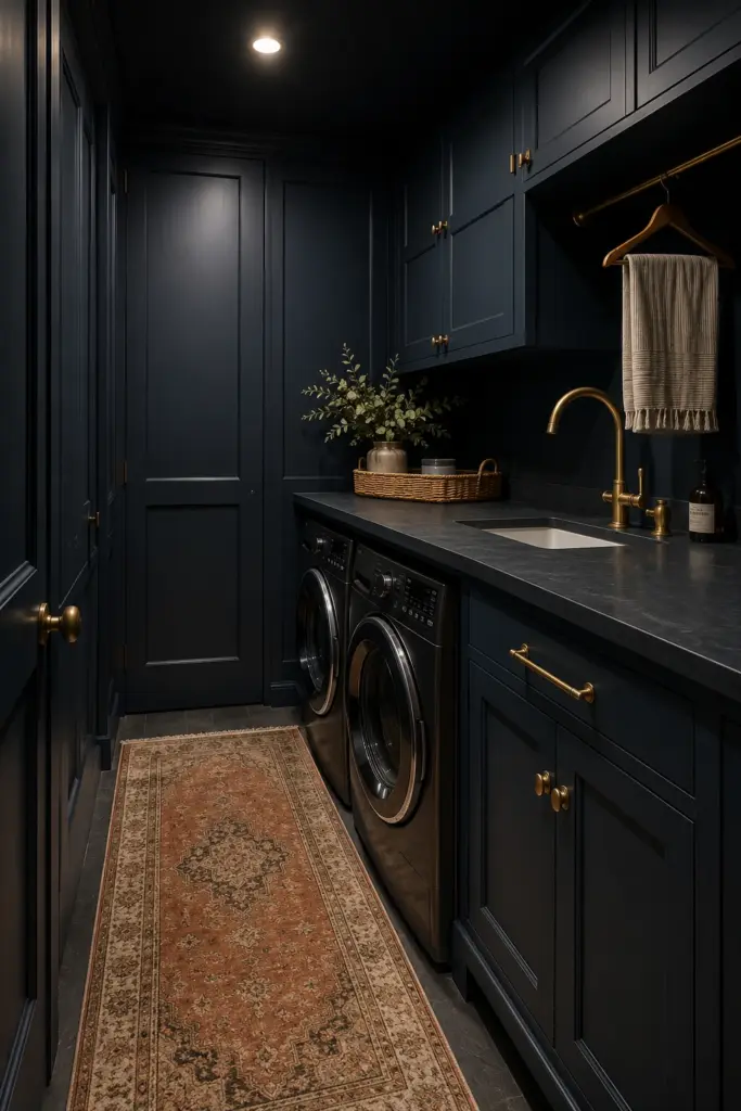 Moody Color Palette with Brass Accents
