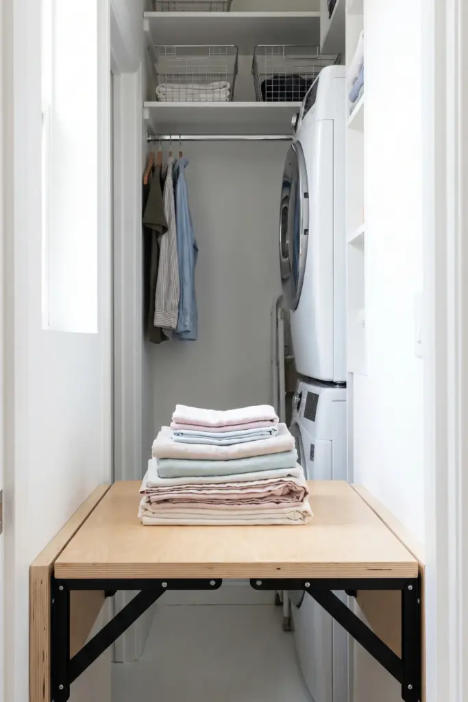 Space-Saving Drop-Leaf Wall Table