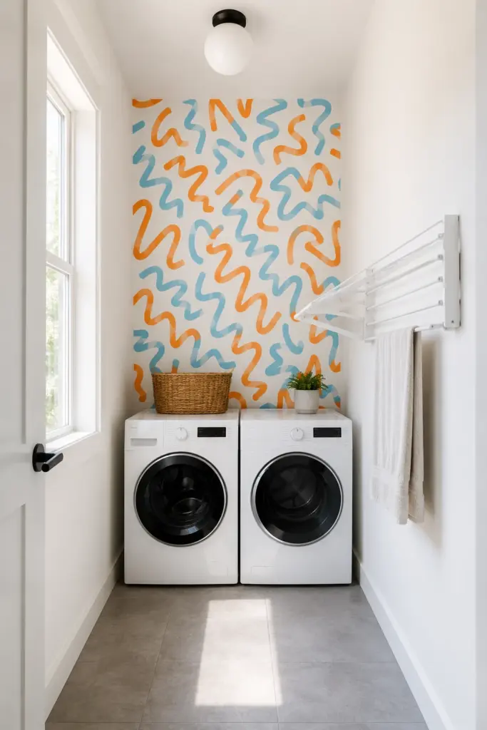 Squiggle Pattern Wallpaper Backdrop