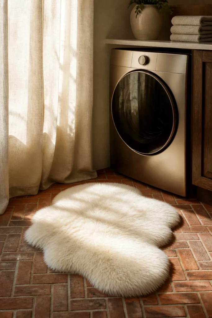 Cozy Washable Faux Sheepskin Accent