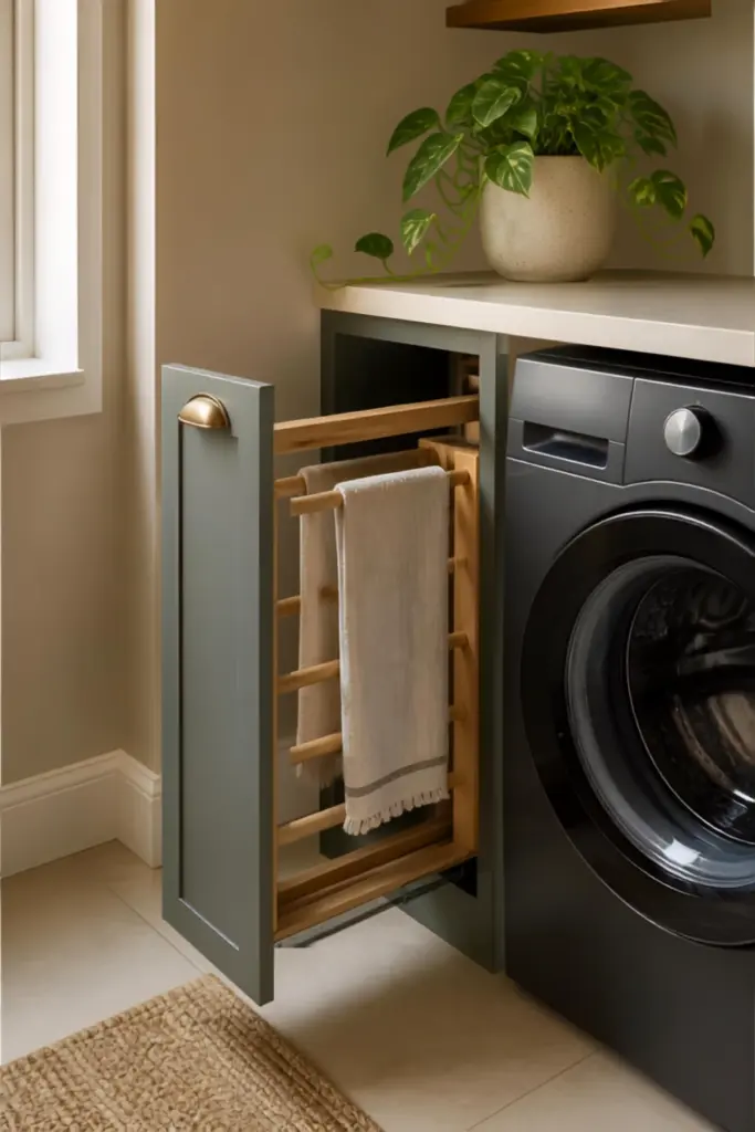Space-Saving Corner Drying Rack