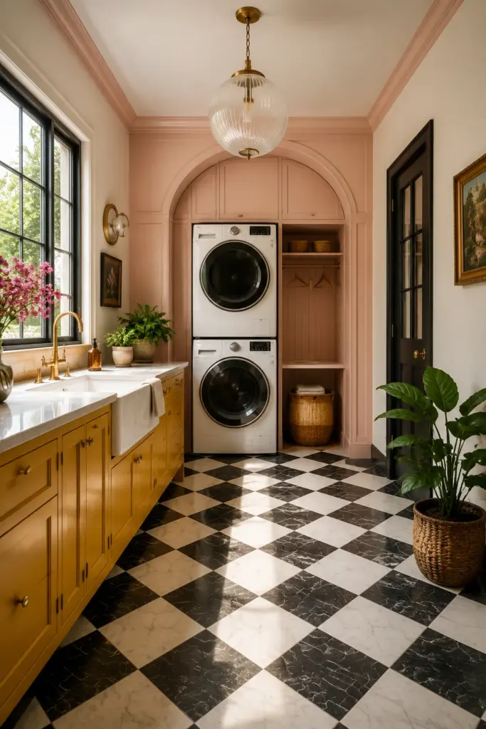 Retro Checkerboard Floor