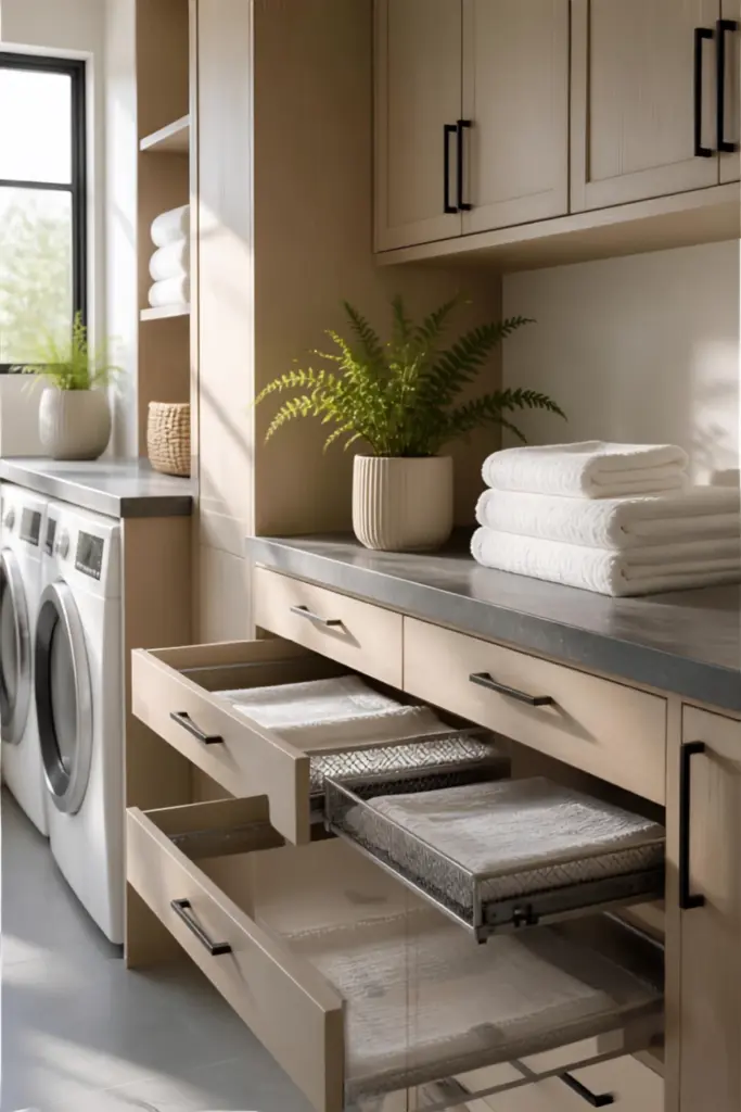 Clever Pull-Out Drying Drawers