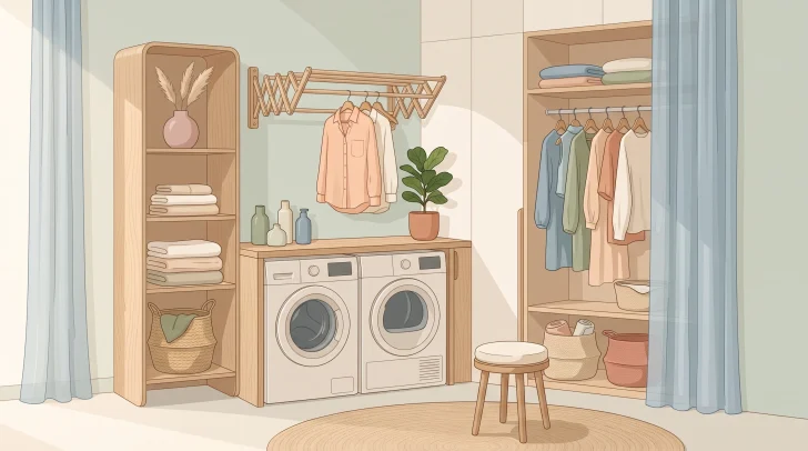 closet laundry room ideas.