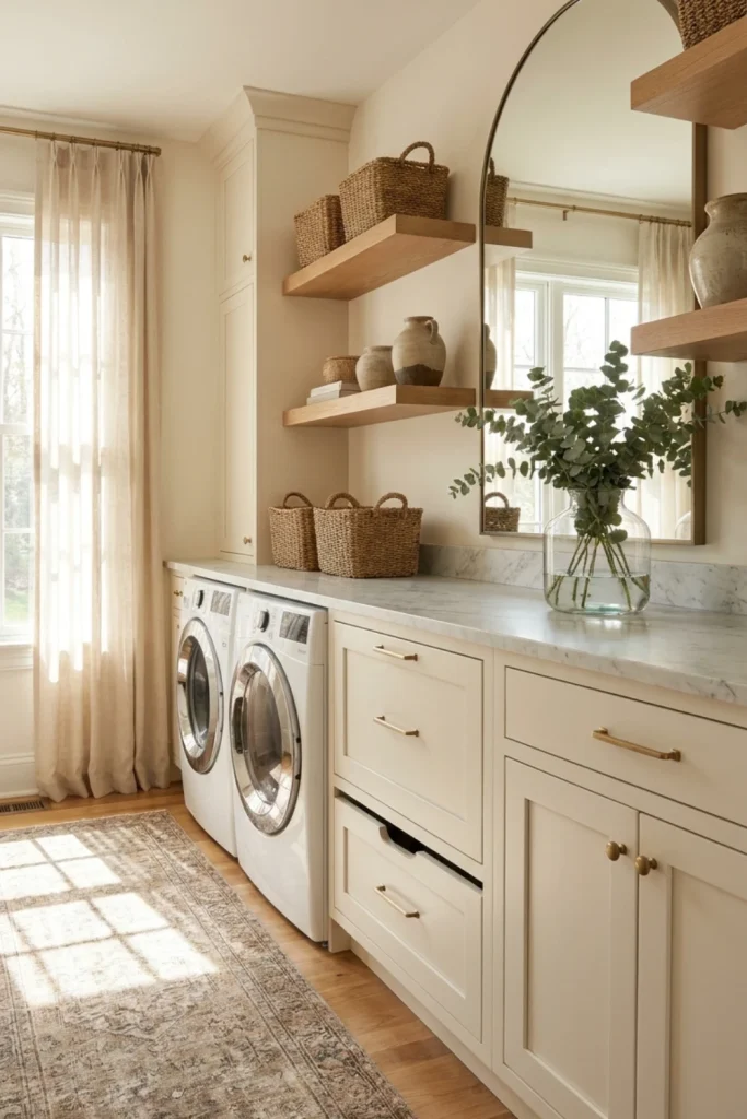 Aesthetic Laundry Room With Designer Styling