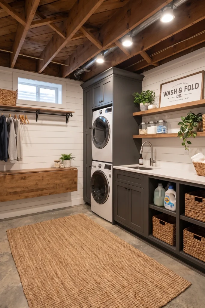 Basement Laundry Room Ideas