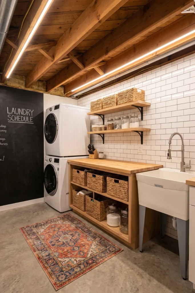 Basement Laundry Room Ideas