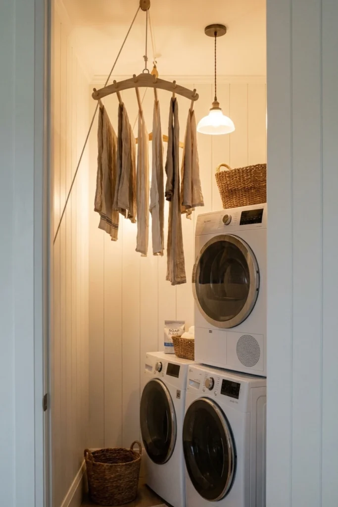 Ceiling-Mounted Pulley Drying Rack