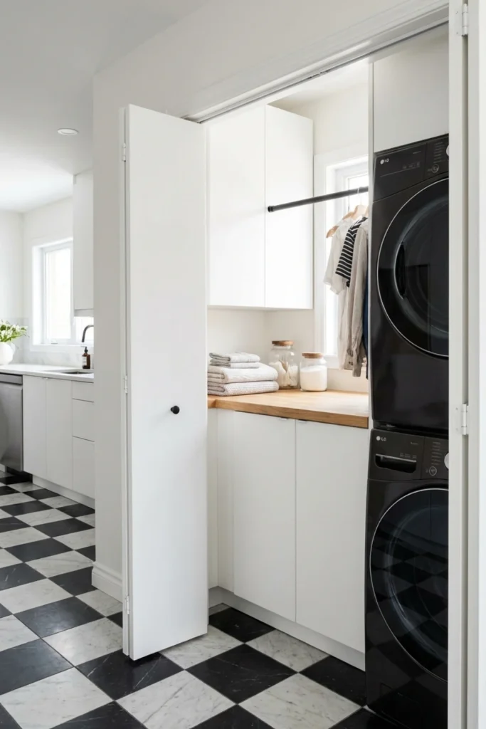 Graphic Checkerboard Floor Tile