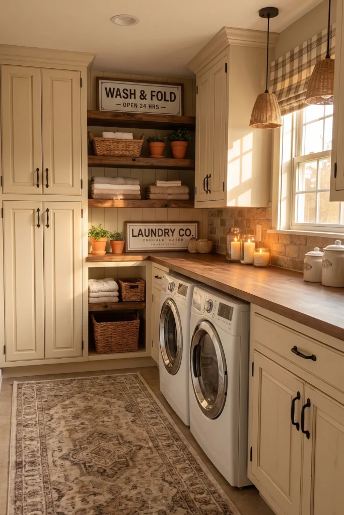 Cozy Bloxburg Laundry Room Ideas With Warm Decor