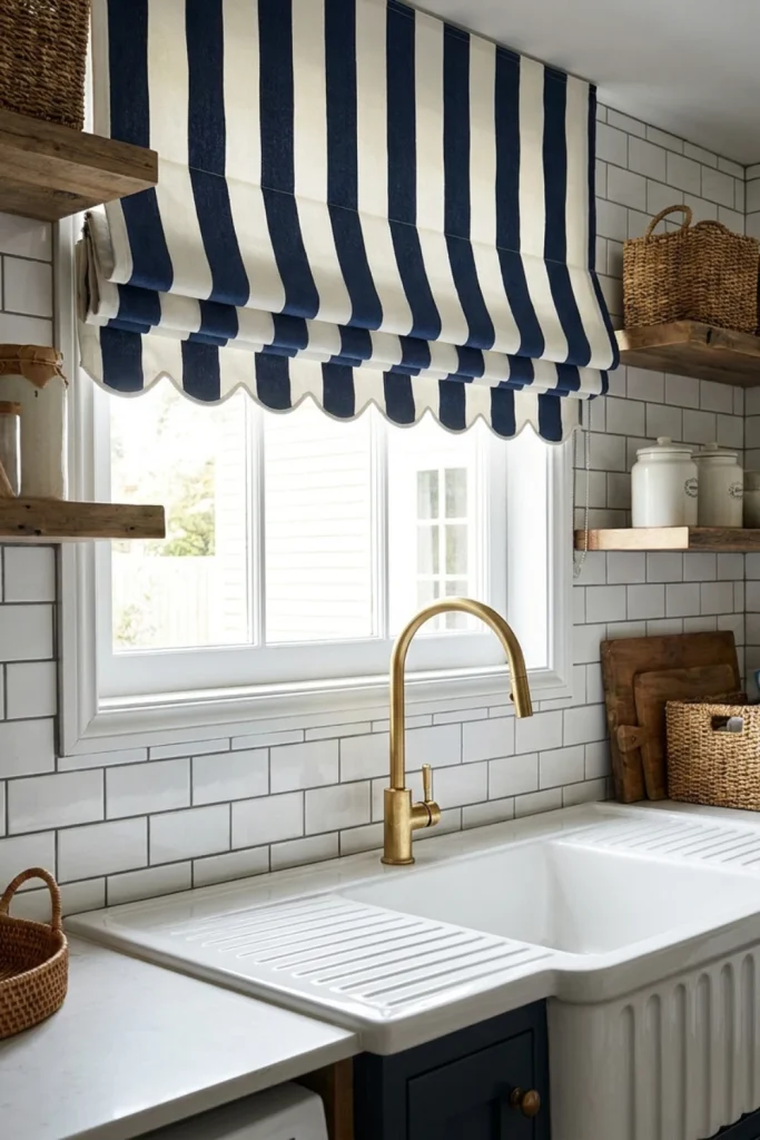  French Awning-Style Striped Fabric