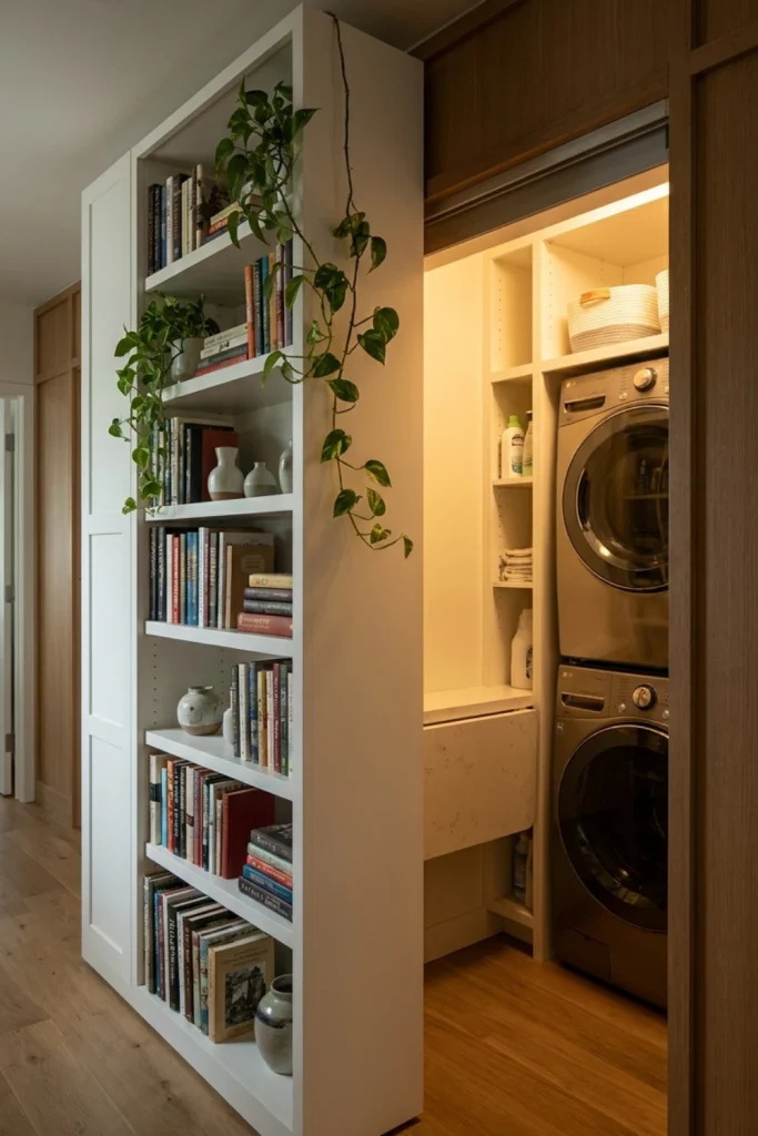 Hidden Bookcase Closet Door