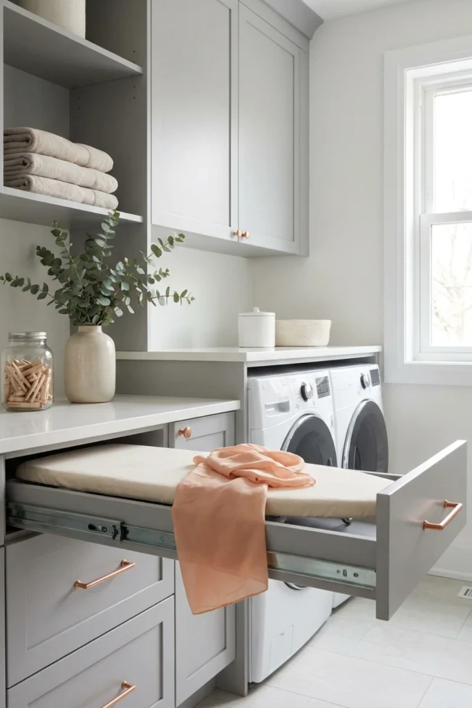 Hidden Pull-Out Ironing Boards