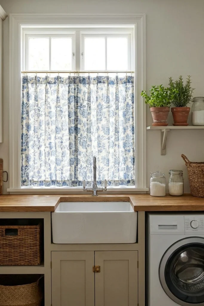 Laundry Room Curtain Ideas