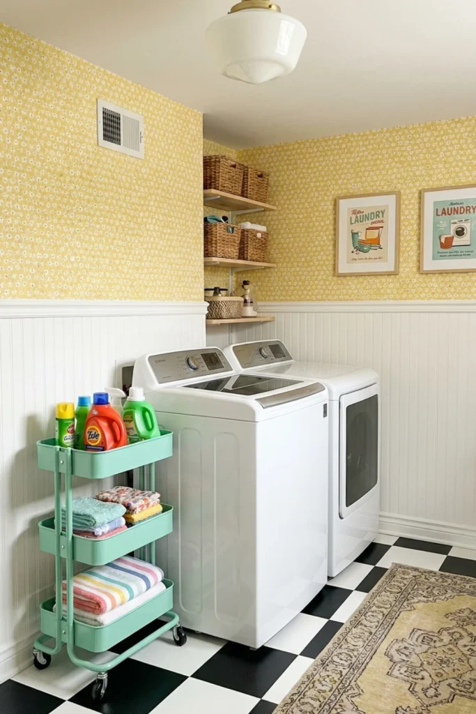 Retro Checkerboard Flooring